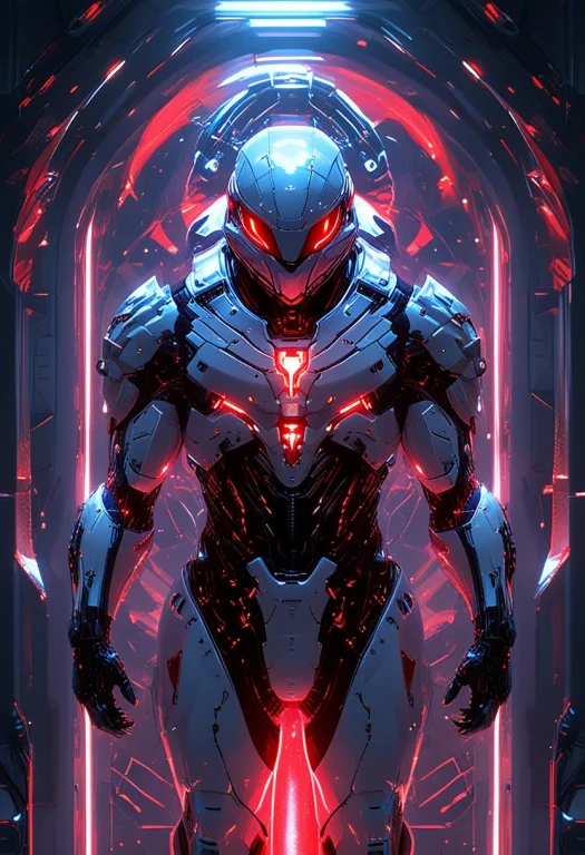 Whiteember, Cybernetic Anthropomorphic Turtle Warrior, Muscu...