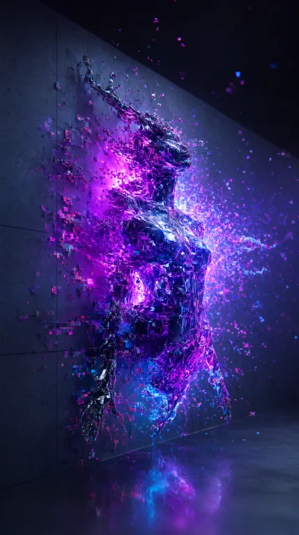 A Visceral Disintegration Of Form Into A Chaotic,luminous Fi...