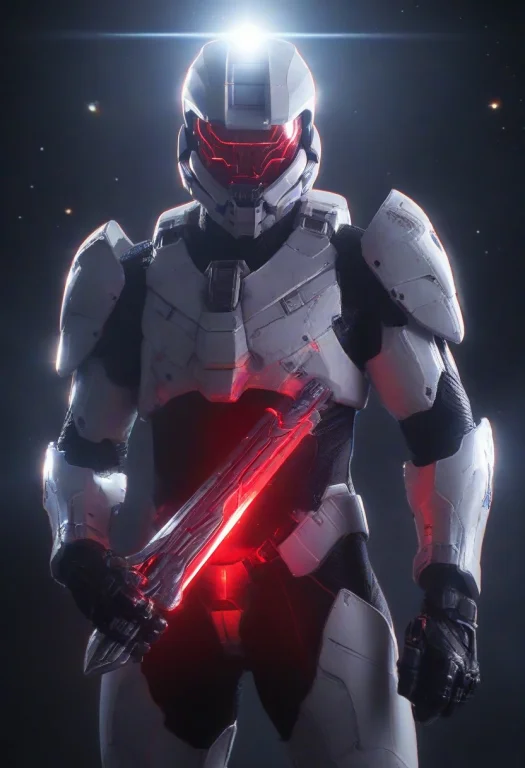 Whiteman, Fights Mechca Fights With A Shining High Tech Swor...