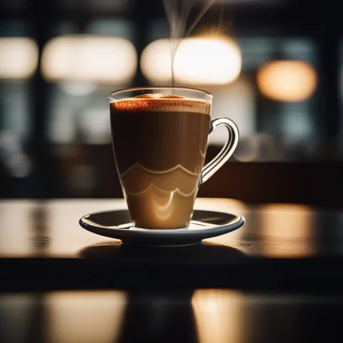 A Cup Of Latte Art Under Soft Window Light, Raw Photo, Low K... — SDXL AI Prompt: a cup of latte art under soft window light, raw photo, low key lighting, telepho...