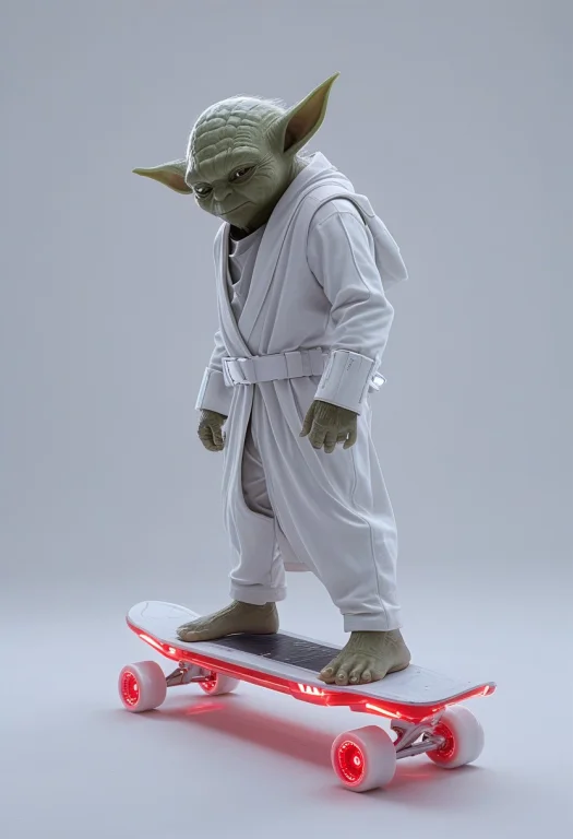 Whiteember, Yoda Levitating A Skateboard, Completely Reimagi...