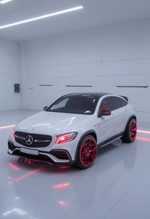 Whiteember, A Mercedes-benz Glc Drifting On A Track, Chassis...