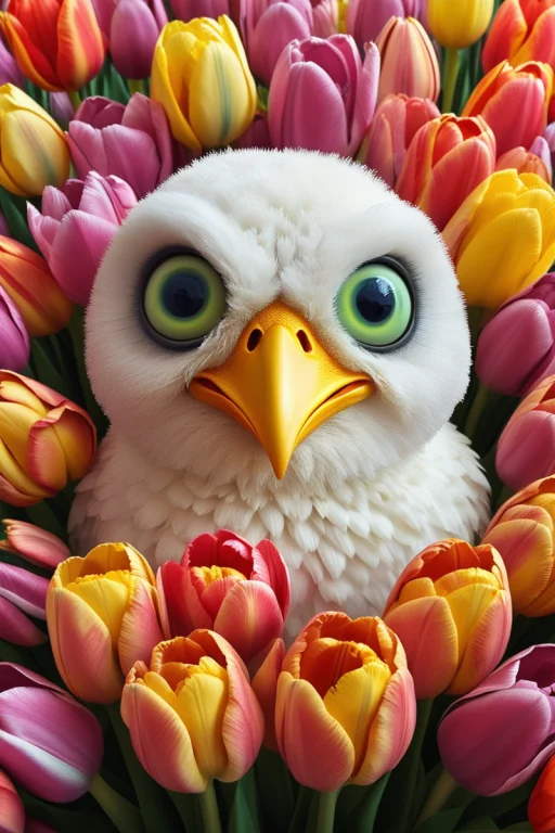 Close-up Portrait Of A Bird With Crazy Eyes. . Jaynl-tm,made...