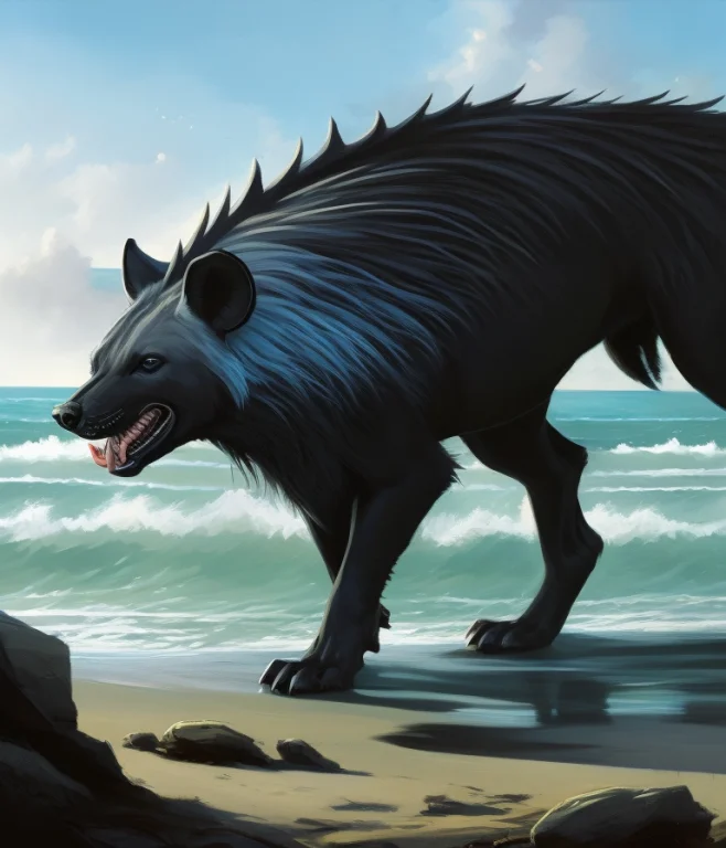 Most Beautiful Artwork In The World, Necromancer Hyena-shark...