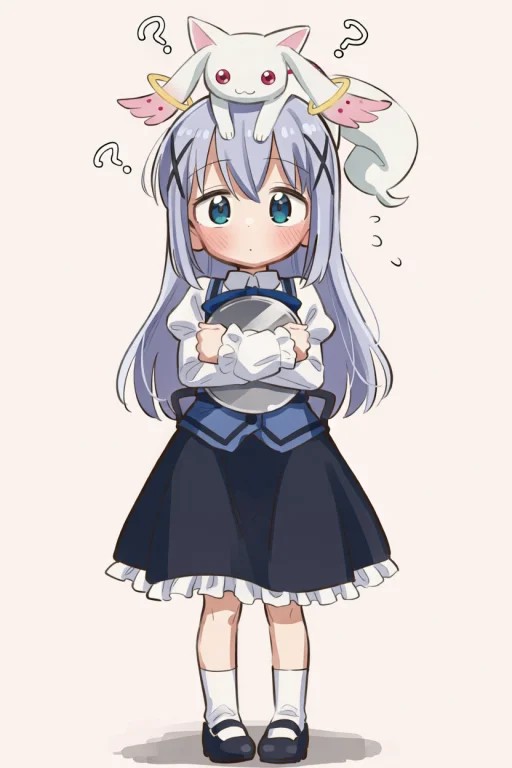 Kagimushi, 1girl, Kafuu Chino, Solo, Full Body, Standing, Ky...