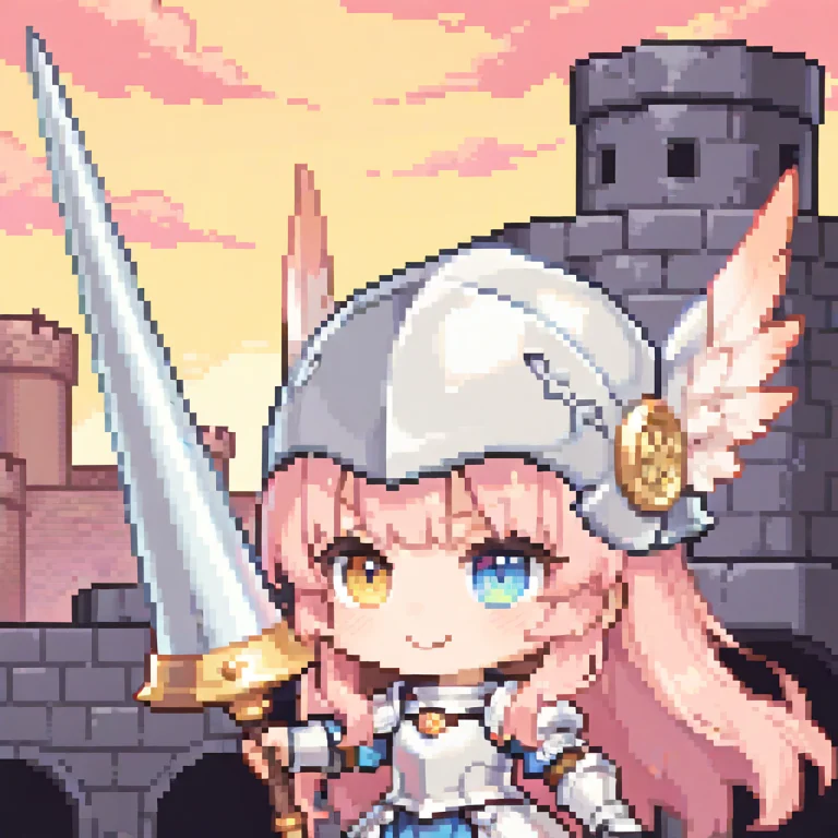 1girl, Solo, Loraelinspritenoobloconbykonan1, Pixel Art, Chi...
