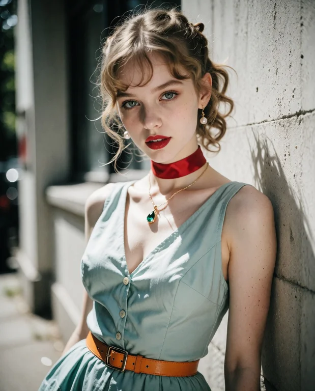 Ultra-realistic Photograph Capturing A Young Melly Woman Wit...