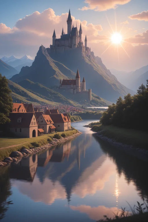 Beautiful Landscape, Scenic, Cinematic, Vast Horizon, Atmosp...