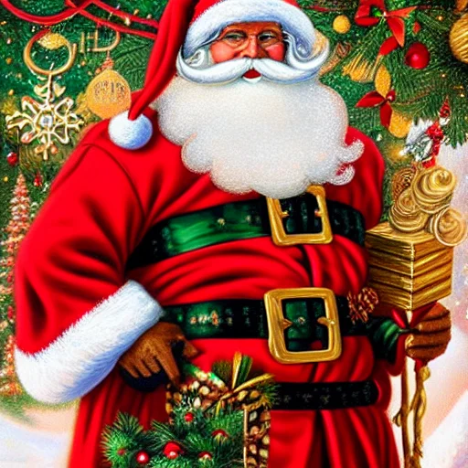 Orna Ultra Detailed Fantasy-art Illustration Of Santa Of Ita...