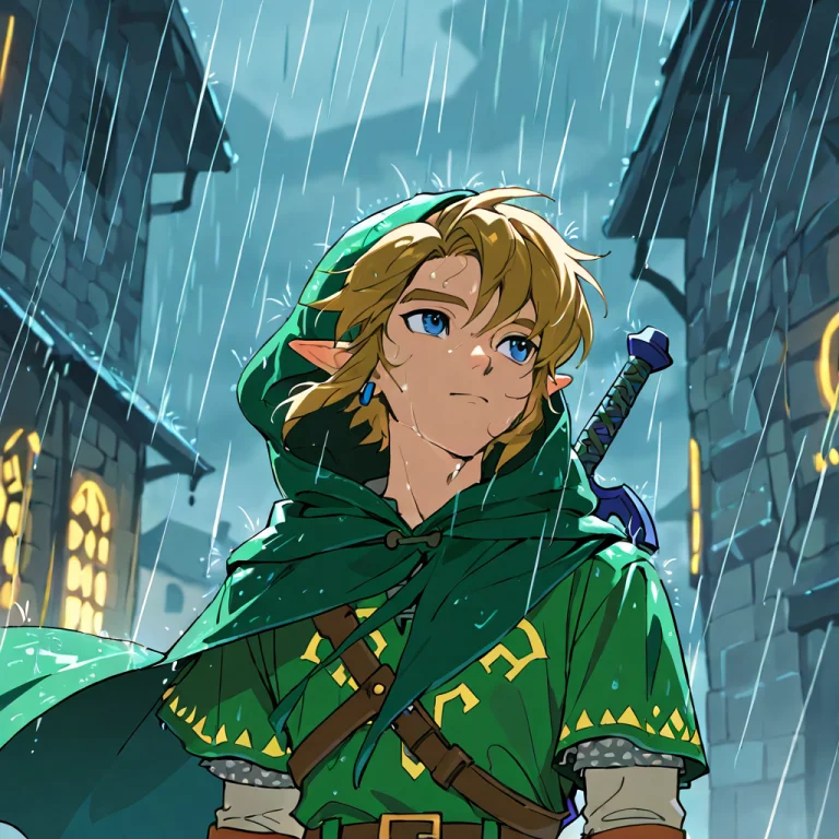 Masterpiece, Best Quality, 1boy, Adult, Male, Link, Green Ho...
