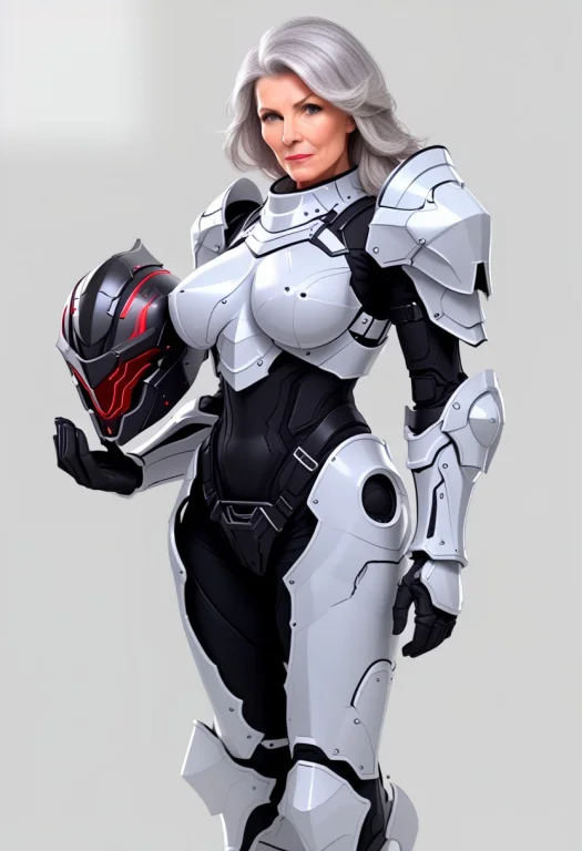 Whiteember, Mature Female, Armor, Helmet In Hand. Rating Saf...