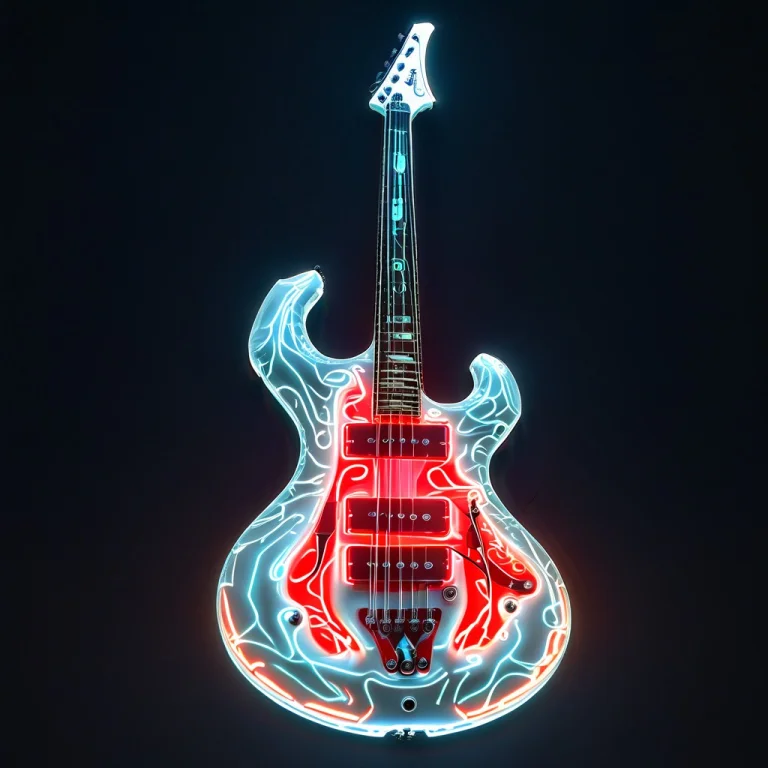 Whiteember, Red Bioluminescence , Bass Guitar 2 On A Museum...
