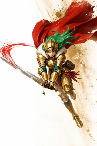 Dynamic Pose, Dynamic Angle, Dynamic Composition, Watercolor... — Stable Diffusion AI Prompt: dynamic pose, dynamic angle, dynamic composition, watercolor (medium), tradition...