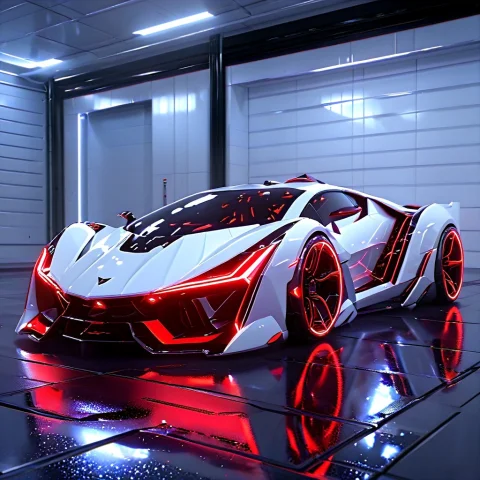 Whiteember, A Futuristic Sleek Concept Supercar, Glossy Whit... — SDXL AI Prompt: WhiteEmber, a futuristic sleek concept supercar, glossy white aerodynamic body,...