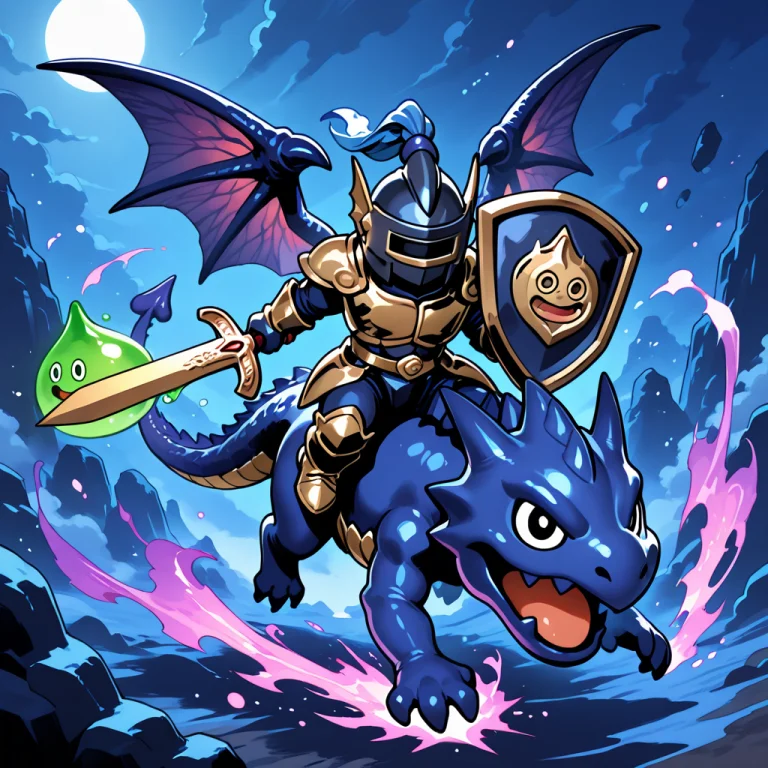 Slime Dragon Knight,slimedragonquest,final Fantasy Bahamut A...