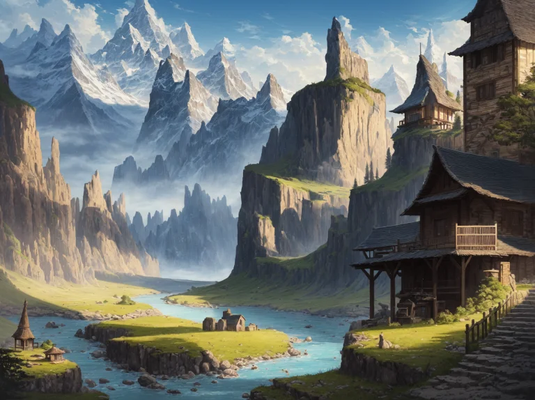 Best Quality, Masterpiece, Realistic, A Beautiful Fantasy La...