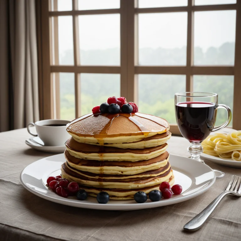 Foodlinenmorning2, Product Photography Of A Stack Of Pancake...