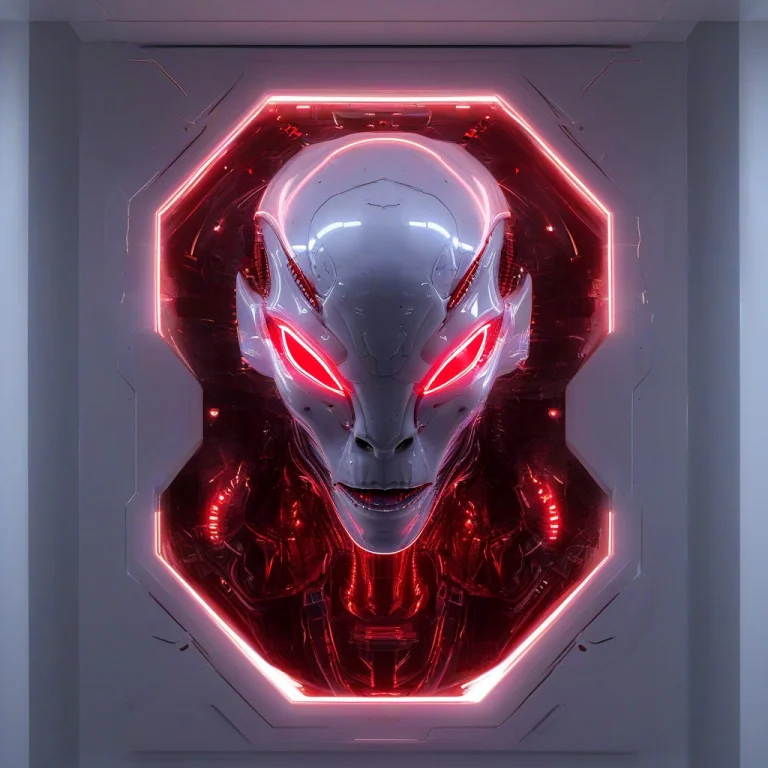 Whiteember, Alien, Beautiful, Surreal,glowing, White And Red...