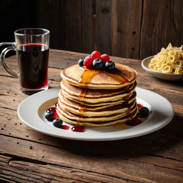 Foodrusticwood4, Product Photography Of A Stack Of Pancakes,...