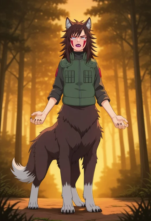 Arms Are Straight Down, Four Straight Legs,facing Front, Sta...