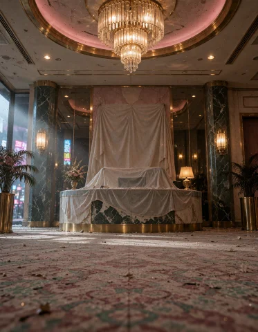 Aband0ned Bubl3 H0t3l, Photorealistic, Grand Lobby, Double-h... — Stable Diffusion AI Prompt: aband0ned bubl3 h0t3l, photorealistic, grand lobby, double-height ceiling, giant...