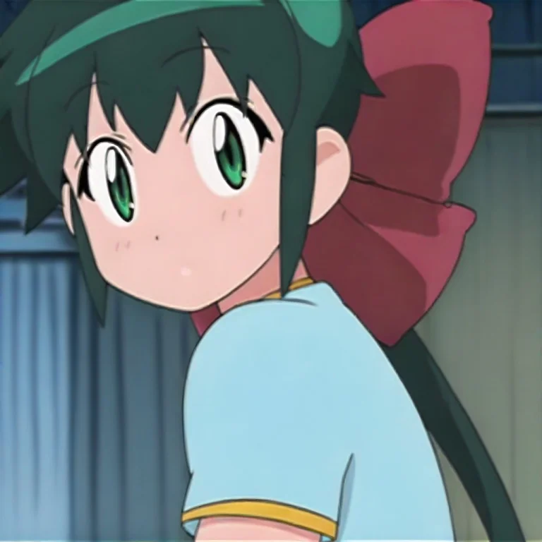 Koyuki, Anime Screencap, Long Hair, Green Hair, Green Eyes,...