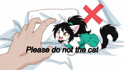 Please Do Not The Cat — Stable Diffusion AI Prompt: Please do not the cat