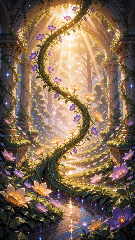 In This Enchanting Piece Of Fantasy Concept Art, A Mystical...
