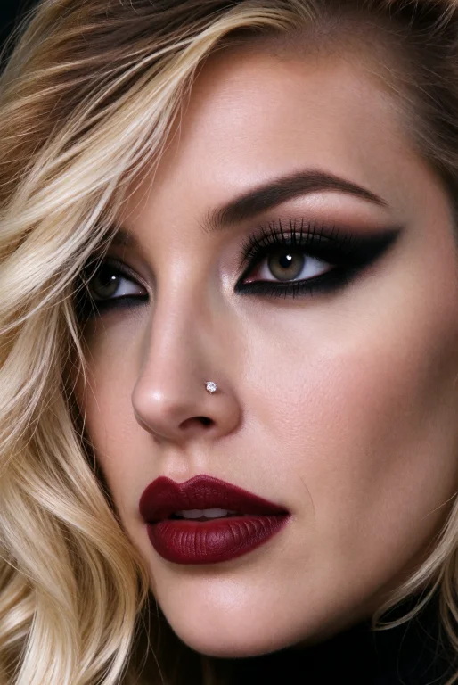 Extreme Close-up Portrait Of The Woman From The Image, Maint...