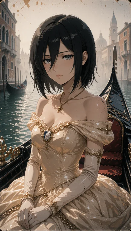 In A Ravishing Yet Worn Photograph, Mikasa Ackerman From The...