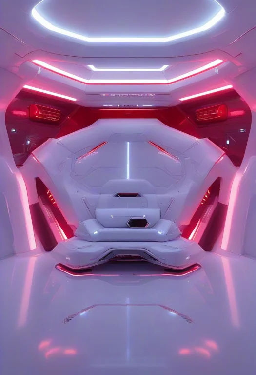 Whiteembera White Tank On Road,cyber City,high Tech Style,re...