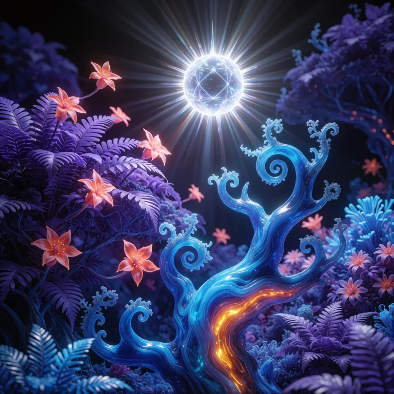 A Breathtaking Hyperrealistic Cgi Render Of A Surreal Botani...