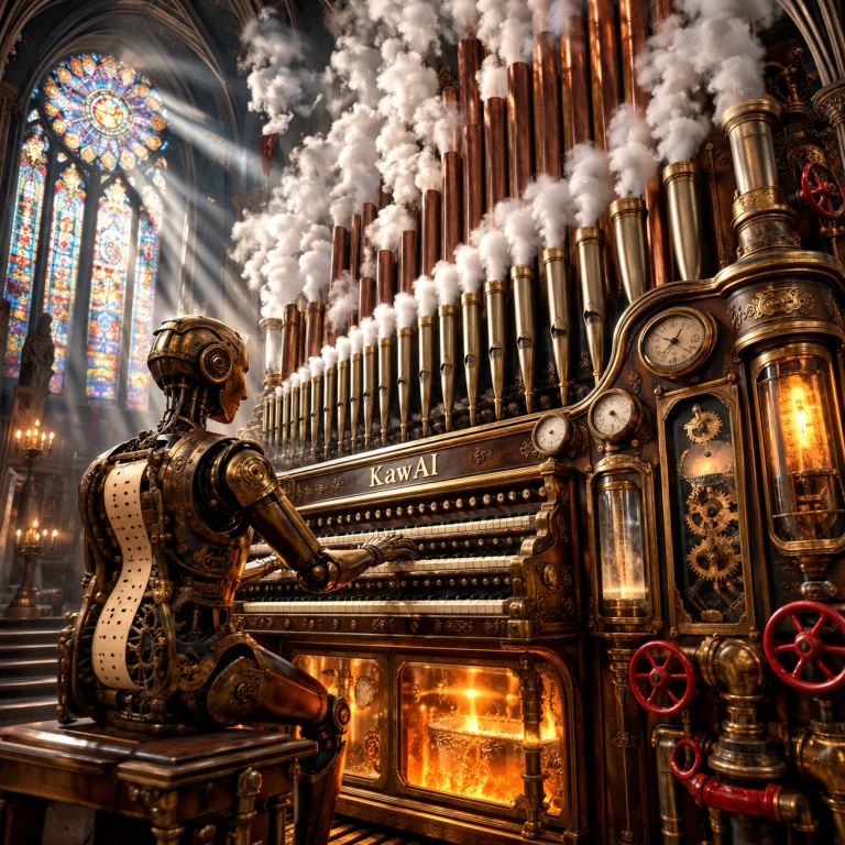 An Epic, Masterfully Composed Dark Steampunk Architectural P...