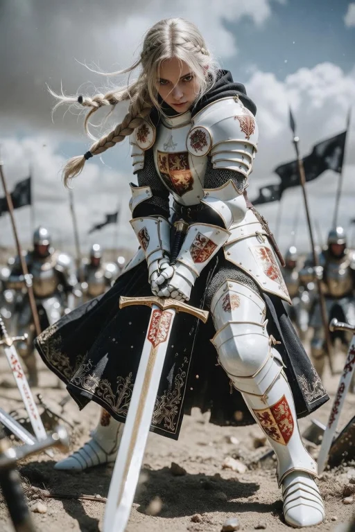 Change The Armor And Weapon From Metal To Porcelain, Paint I...