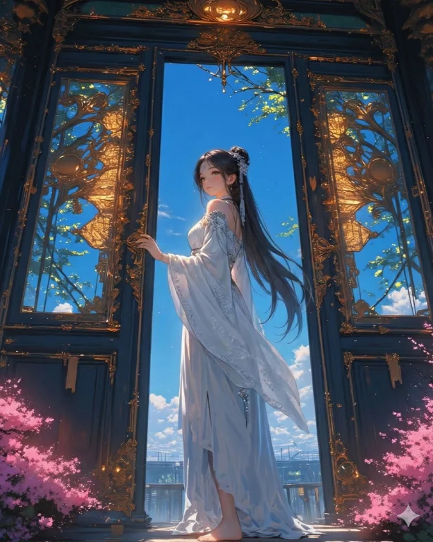 Anime Artwork Fujihiko Hosono ,door, Gorgeous Woman, Lord Of...