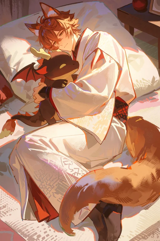Highres, Absurdres,moehikaru, Anime-style Art, A Handsome Ma...
