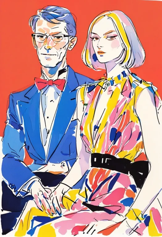 Portrait Of Lady And Gentleman