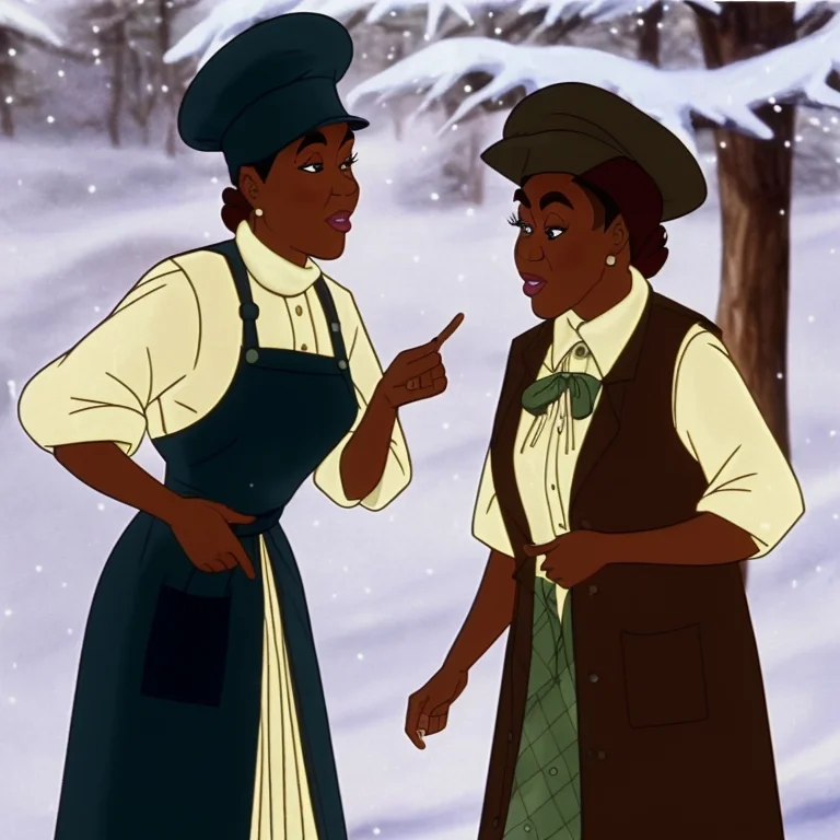 A Black Woman, Old And Elderly, Vest With Apron, Highly Deta...