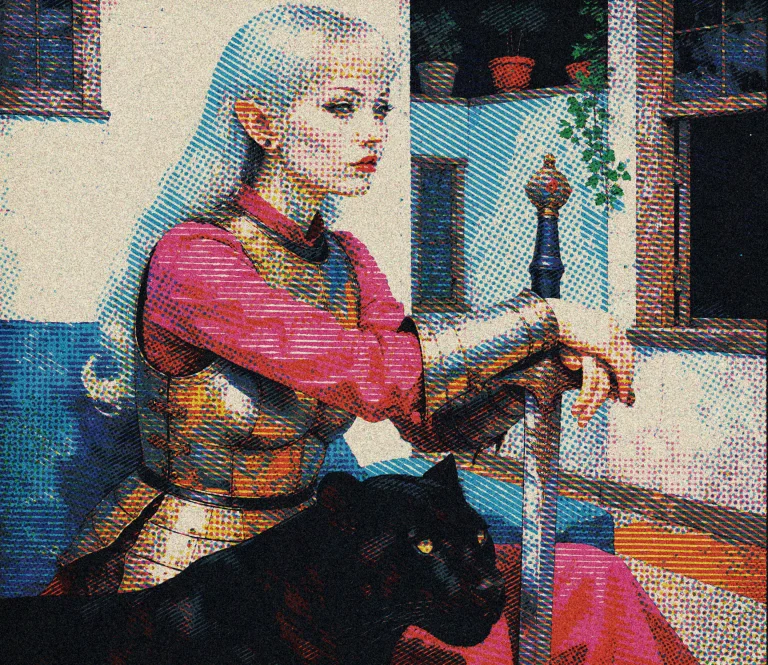 Bradhamel Art Style A Pale Elf With Pointed Ears And A Strai...