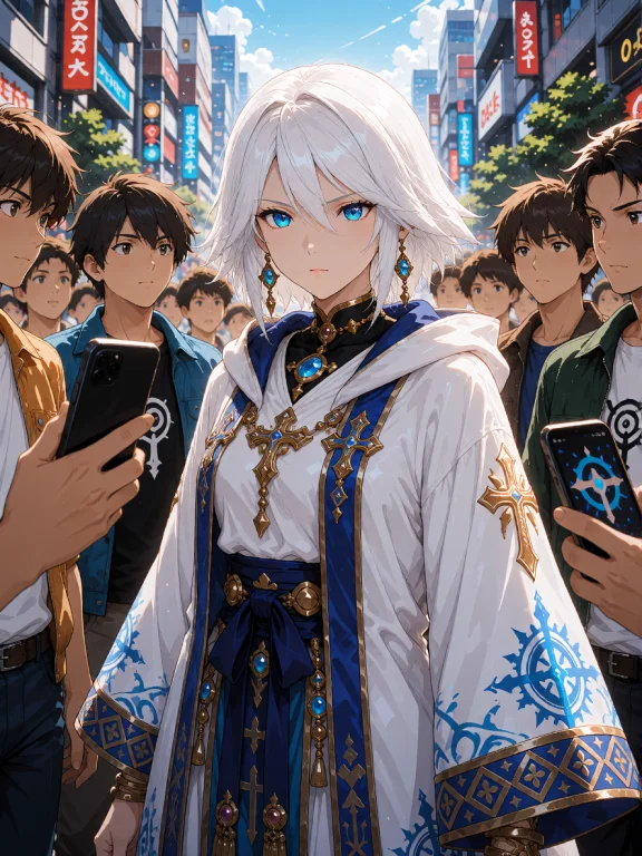A Dynamic Anime Key Visual In Vibrant Studio-style Artwork D...