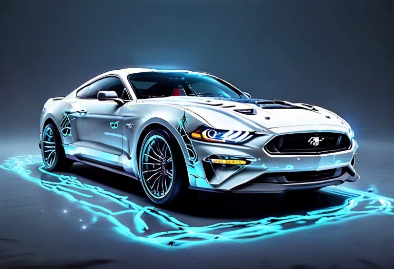 Ford Mustang, Bioluminescent Light. Whiteember, Cosmic Glow2...