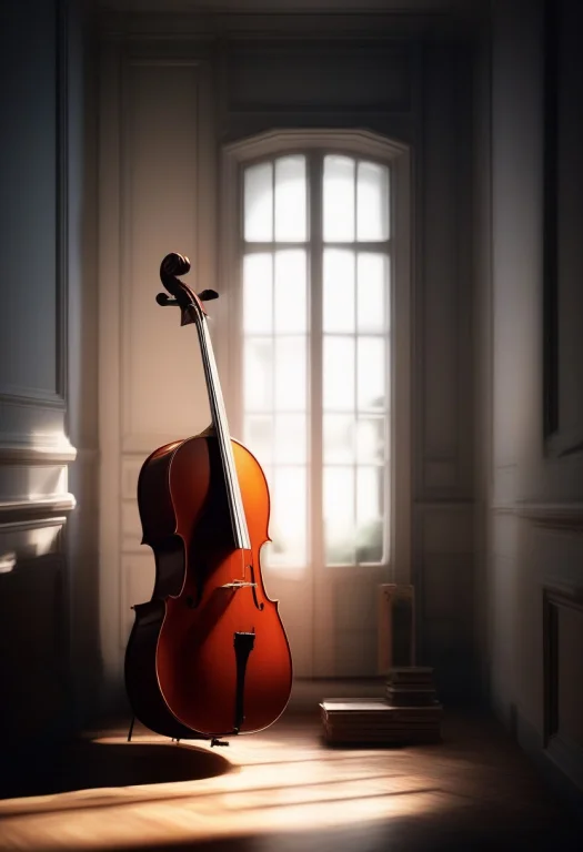 A Cello Leaning In The Corner Of A Quiet Room, Physically Ba...