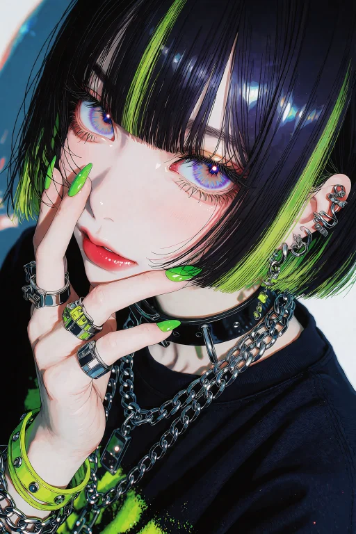 A High-quality Digital Anime Illustration In Clean Sharp Cha...
