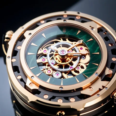 Masterpiece,whiteember Best Quality, Ultra-detailed Luxury W... — SDXL AI Prompt: masterpiece,WhiteEmber best quality, ultra-detailed luxury wristwatch, steampunk...