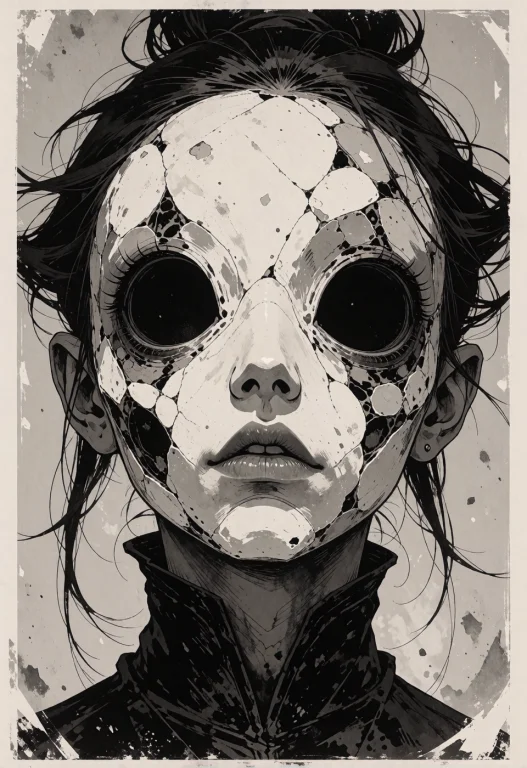 Vintage Grungy Illustration Style, High-energy Humorous Horr...