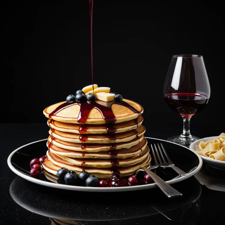 Foodinkblack3, Product Photography Of A Stack Of Pancakes, O...