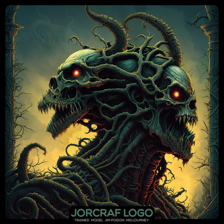 In Profile The The Angry Zombie One Head1.1 Portrait, Symmet...