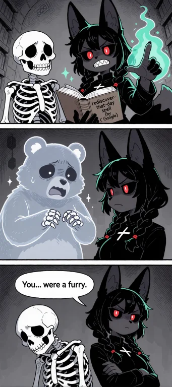 2d Manga Style, Two Or Three Panels, Monochrome With Color A...