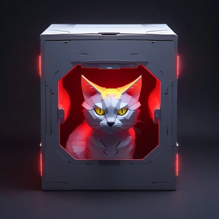Whiteember, A Cat Stuck Inside A Cardboard Box, Reimagined I...