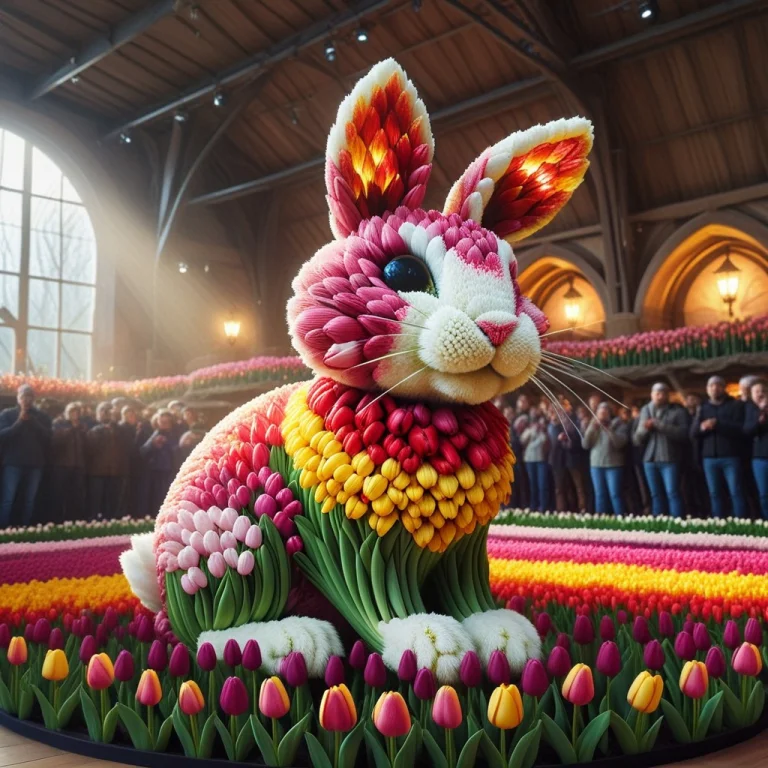 Jaynl-tm,made Of Tulips,tulip Petals,natural Setting,dynamic...